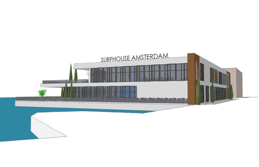 Ontwerp verenigingsgebouw Surfhouse Amsterdam